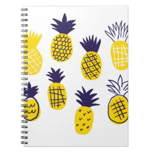 Carnet Ananas abstrait coloré et minimaliste dans la bala