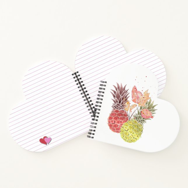 Carnet Ananas, couple doux. (Intérieur)