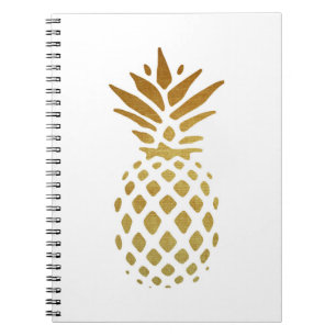 Carnet Ananas d'or, fruit en or