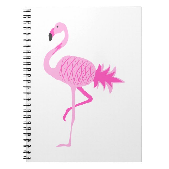 Carnet Ananas Flamant rose (Devant)