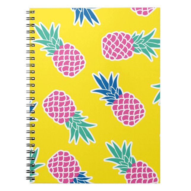 Carnet Ananas Frenzy : Caricature Vintage. (Devant)