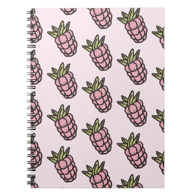 Carnet Ananas Motif Y2K Retro Funky Retro (Devant)