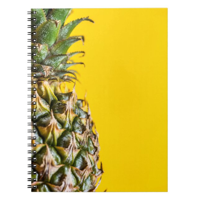 Carnet Ananas sur arrière - plan jaune (Devant)