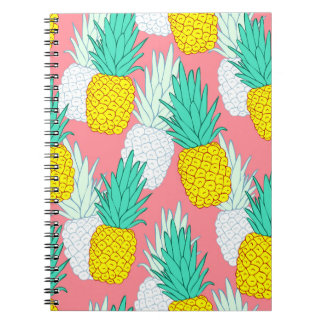 Carnet Ananas Tropical : Rouge Cartoon Chic.