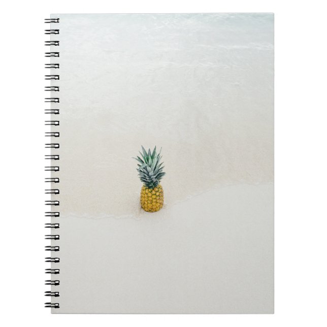 Carnet Ananas unique sur la plage (Devant)