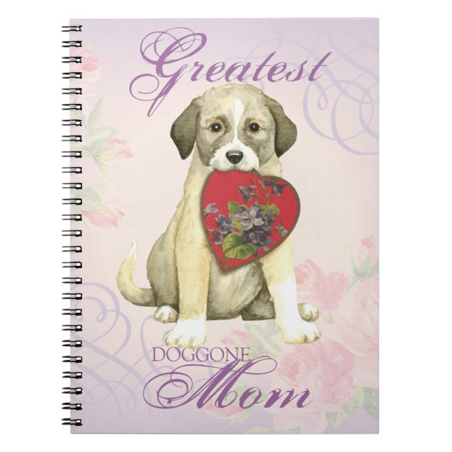 Carnet Anatolian Shepherd Dog Heart Mom (Devant)