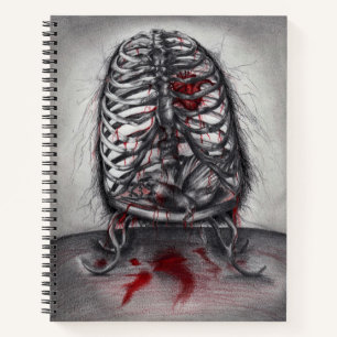 Carnet Anatomie de cage vide Horreur gothique surréaliste