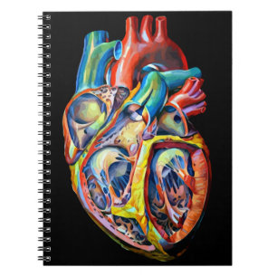 Carnet anatomie de la biologie cardiaque humaine Art abst