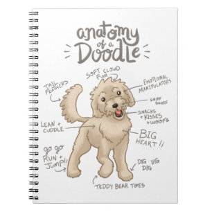 Carnet Anatomie d'un chien de chien