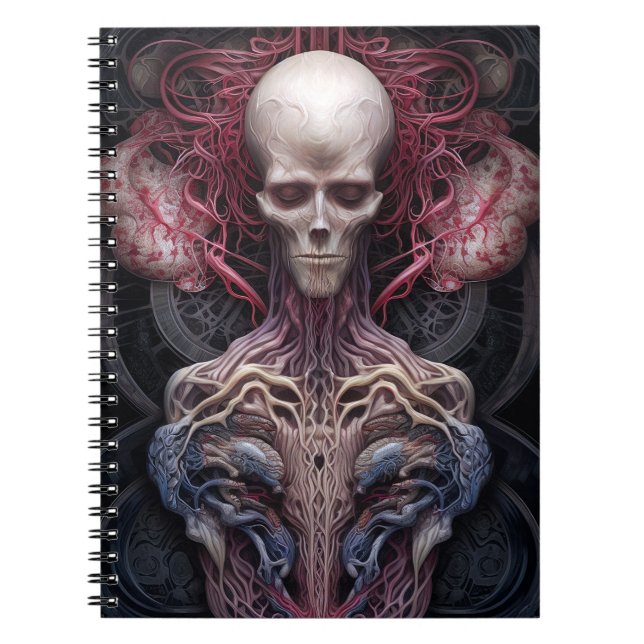Carnet Anatomie Surréelle Horreur Sci-Fi Art (Devant)