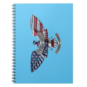 Carnet Ancien Aigle Américain "Fier D'Avoir Servi"
