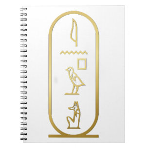 Carnet Ancien Anubis Cartouche égyptien