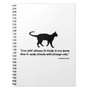 Carnet Ancien proverbe de chat