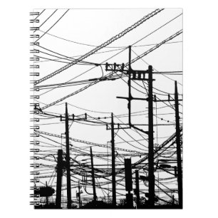 Carnet Ancien téléphone et lignes électriques