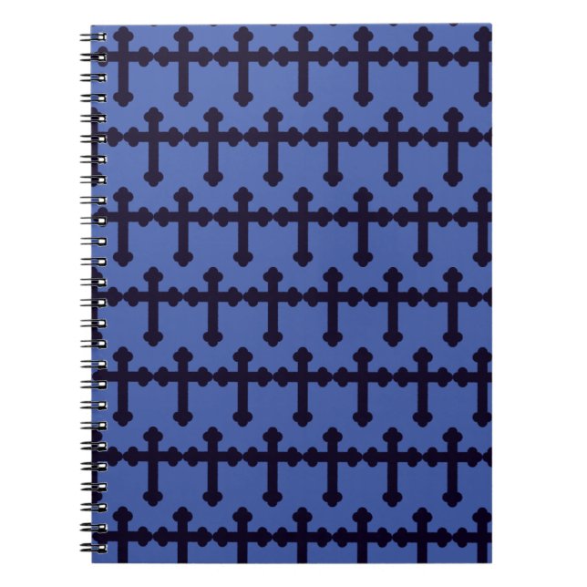 Carnet Ancienne croix chrétienne violette (Devant)