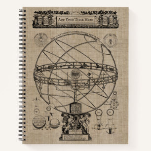 Carnet Ancienne sphère d'armement Astrolabe sphérique