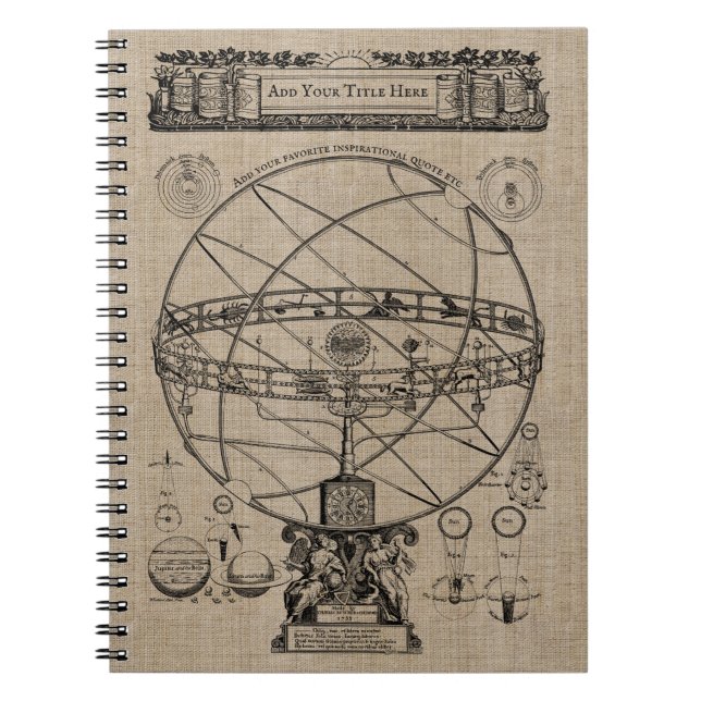 Carnet Ancienne sphère d'armement Astrolabe sphérique (Devant)