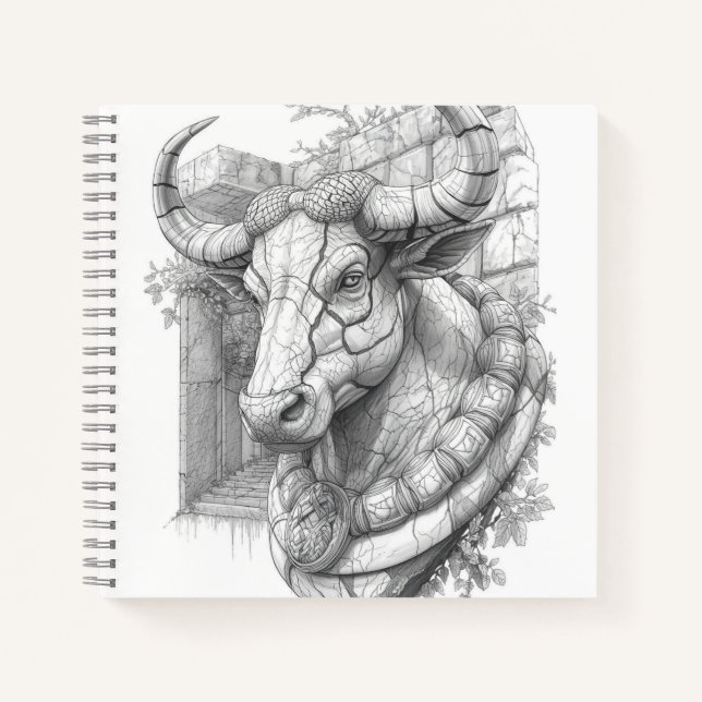 Carnet Ancient Greek Mythology Minotaur Labyrinth Noteboo (Devant)