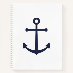 Carnet Ancre bleue marine
