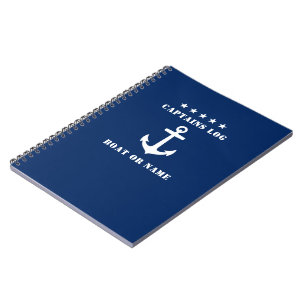 Carnet Ancre Nautique Classique 5 Étoiles Capteurs Log N