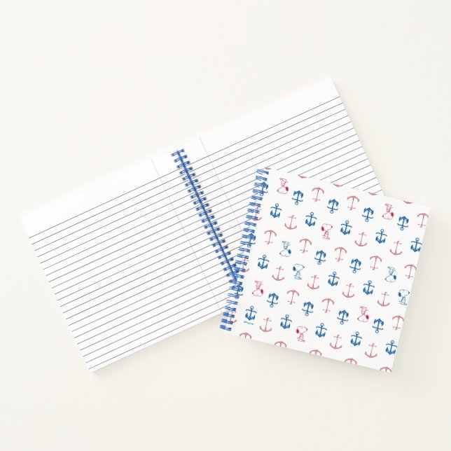 Carnet Ancre nautique Snoopy Motif (Intérieur)