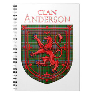 Carnet Anderson de Kinney Tartan Scottish Plaid