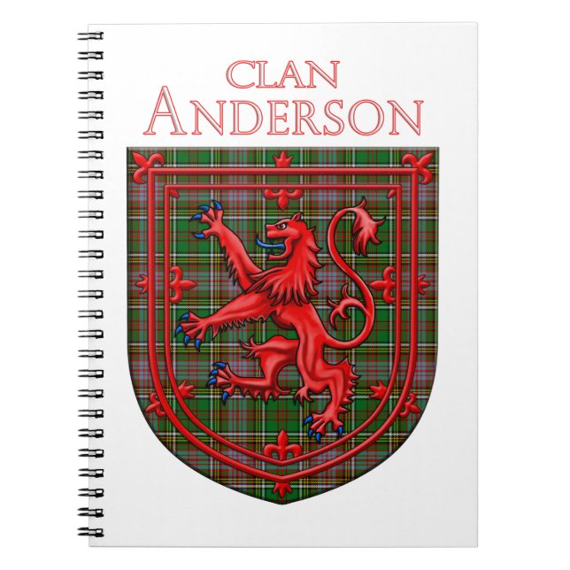 Carnet Anderson de Kinney Tartan Scottish Plaid (Devant)