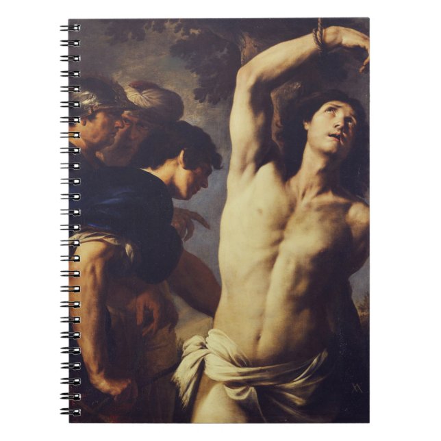 Carnet Andrea Vaccaro : Saint Sébastien Art baroque fin (Devant)