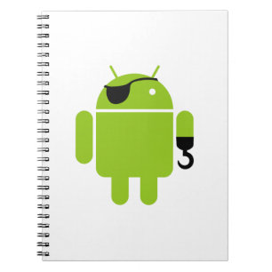 Carnet Android Robot Pirate Style
