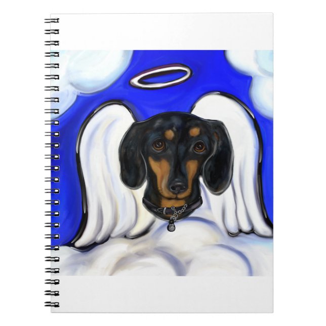 Carnet ange Dachshund (Devant)