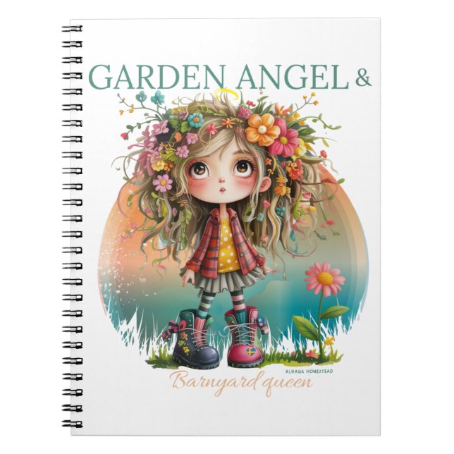 Carnet Ange de jardin (Devant)