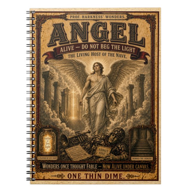 Carnet Ange, Monstre de Cirque Vintage (Devant)