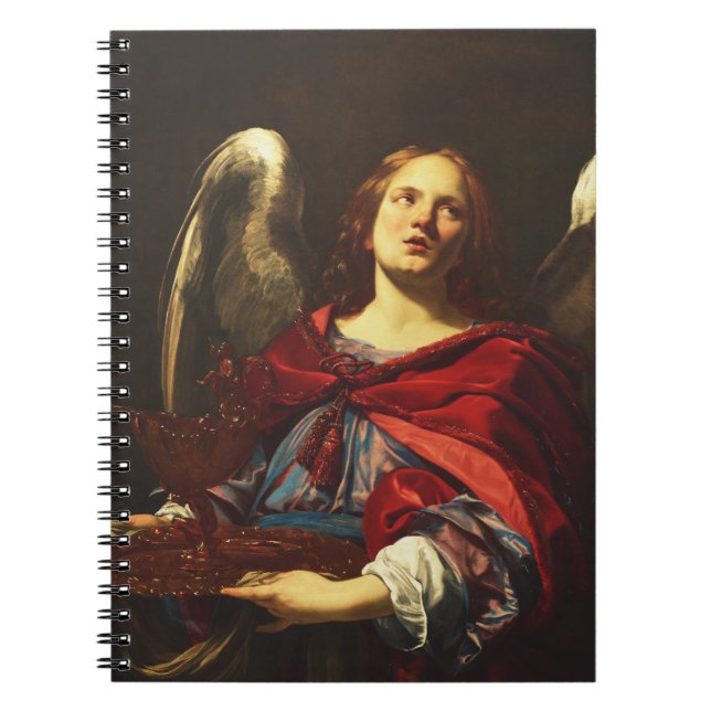 Carnet Ange tenant le vase et la serviette  (Devant)