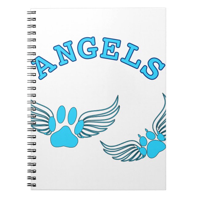 Carnet Angel Pis Animaux En Bleu (Devant)