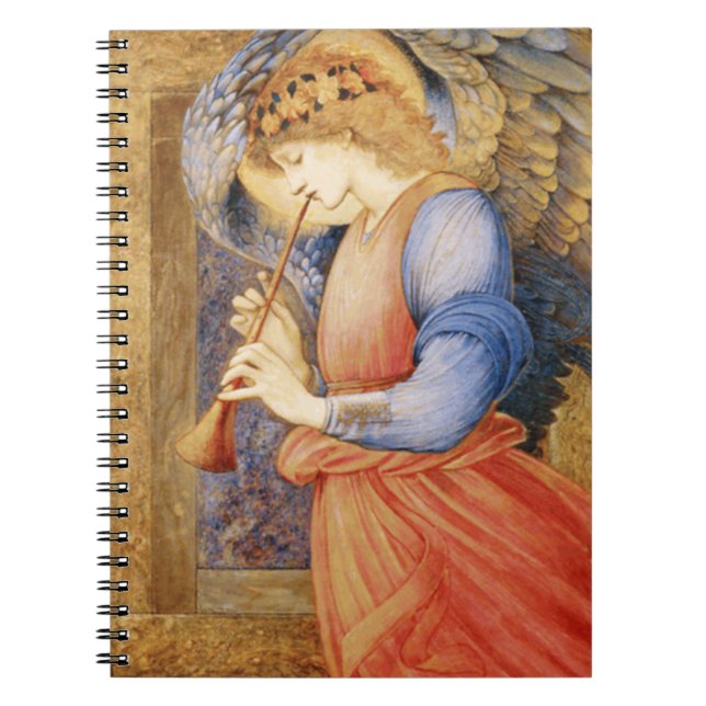 Carnet Angel Playing a Flageolet (par Edward Burne-Jones) (Devant)