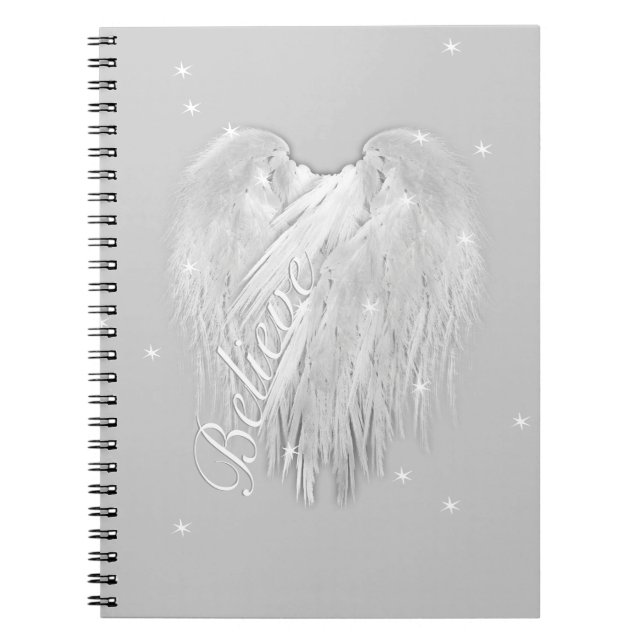 Carnet ANGEL WINGS 'Croire' Coeur magique (Devant)