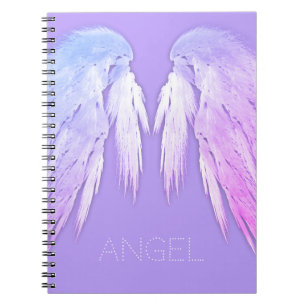 Carnet ANGEL WINGS Fairy Purple Nom personnalisé