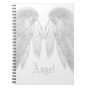 Carnet ANGEL WINGS White Nom personnalisé