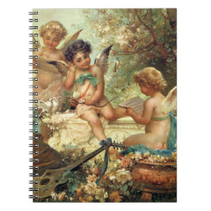 Carnet Angels de musicien par Hans Zatzka, Art Victorien