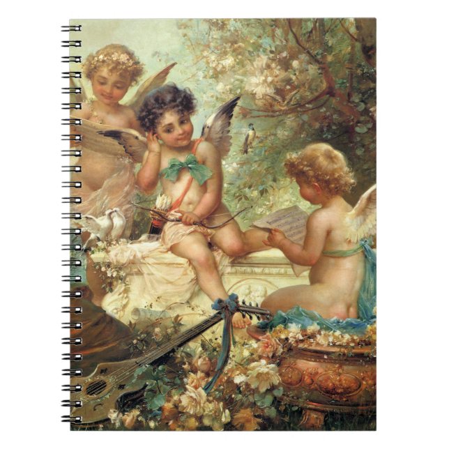 Carnet Angels de musicien par Hans Zatzka, Art Victorien (Devant)
