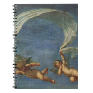 Carnet Anges Détail d'Adonis conduit par les Cupidons par