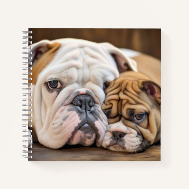 Carnet Anglais Bulldog Animaux Animaux de compagnie Beaut (Devant)