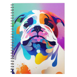 Carnet Anglais Chien Chien Wild Nature Peinture animale