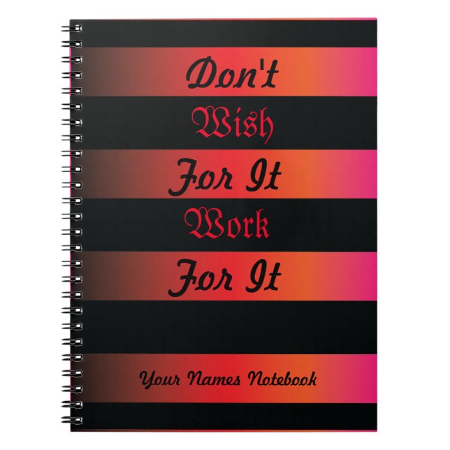 Carnet Angry Sunset theme background with black stripes (Devant)