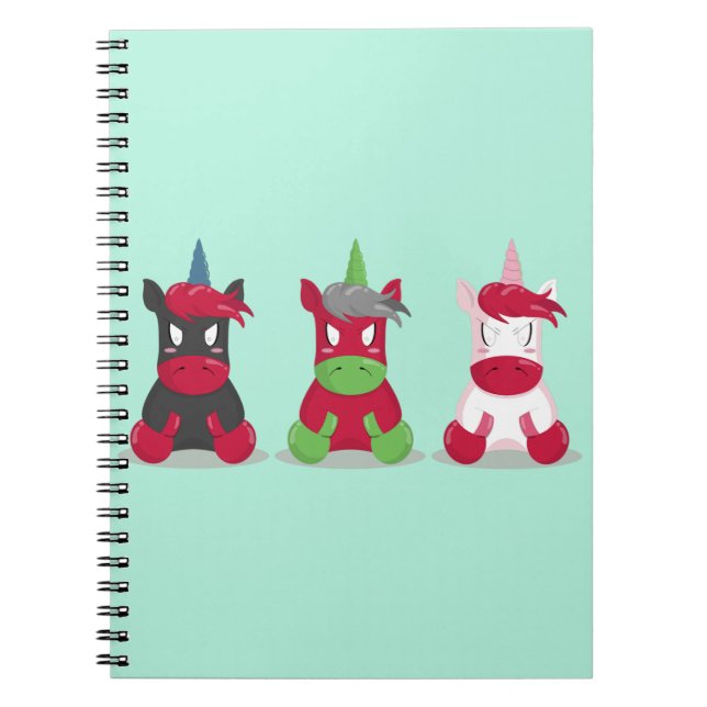 Carnet Angry Unicorns (Devant)