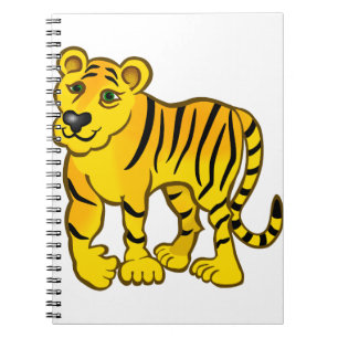 Carnet Animal Chat Feline Jungle Stripes Tiger Wild