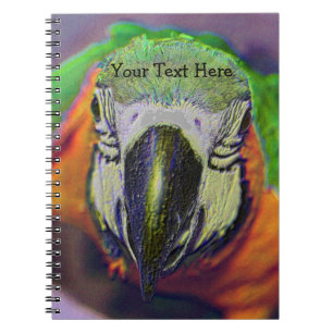 Carnet Animal Visage d'Oiseau de Macaw Parrot