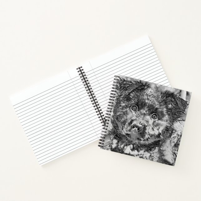 Carnet AnimalArtBW_Dog_005 (Intérieur)