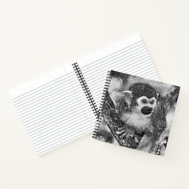 Carnet AnimalArtBW_Monkey_002 (Intérieur)