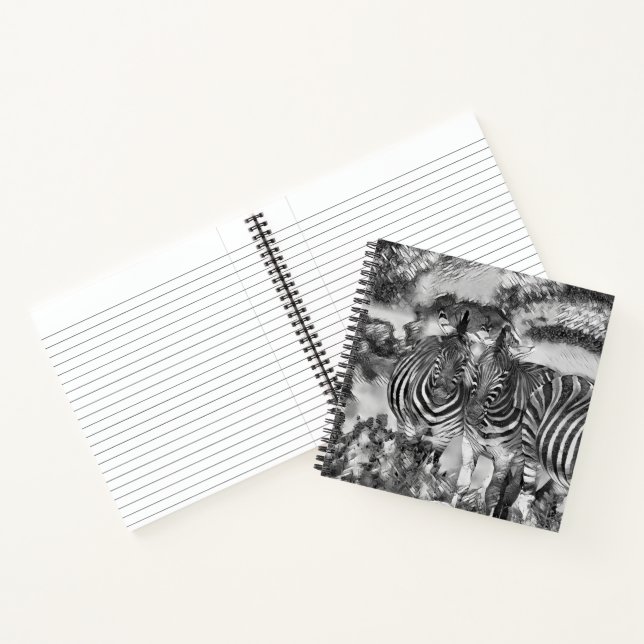 Carnet AnimalArtBW_Zebra_012 (Intérieur)